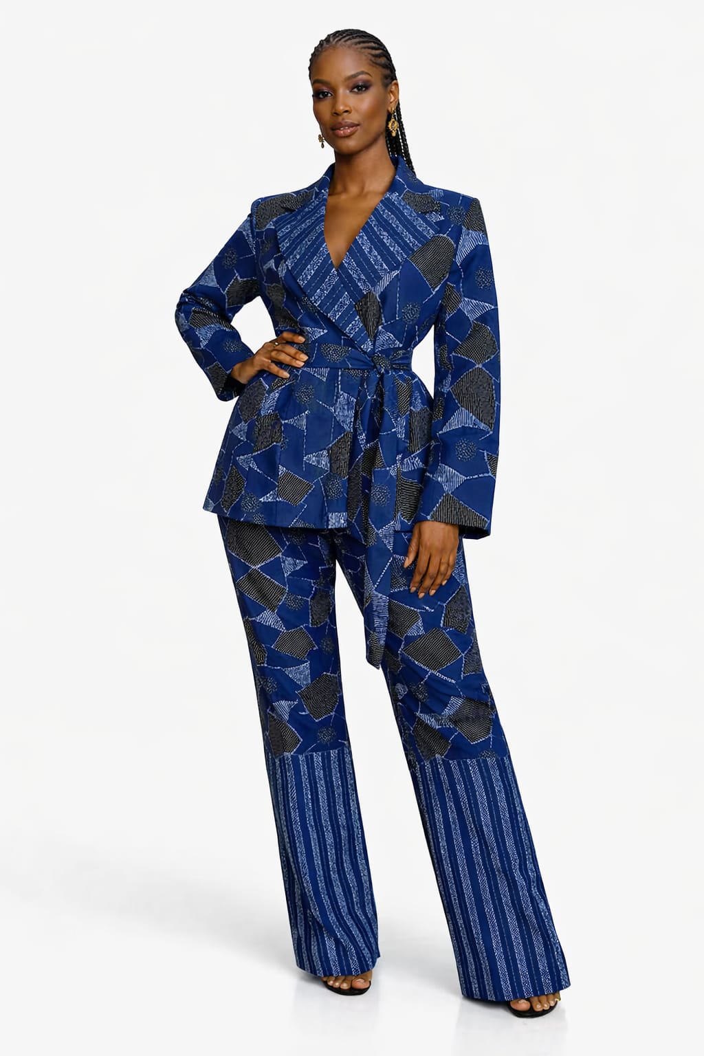 Signature Tribal Prints Suit Set (Structured Fit)