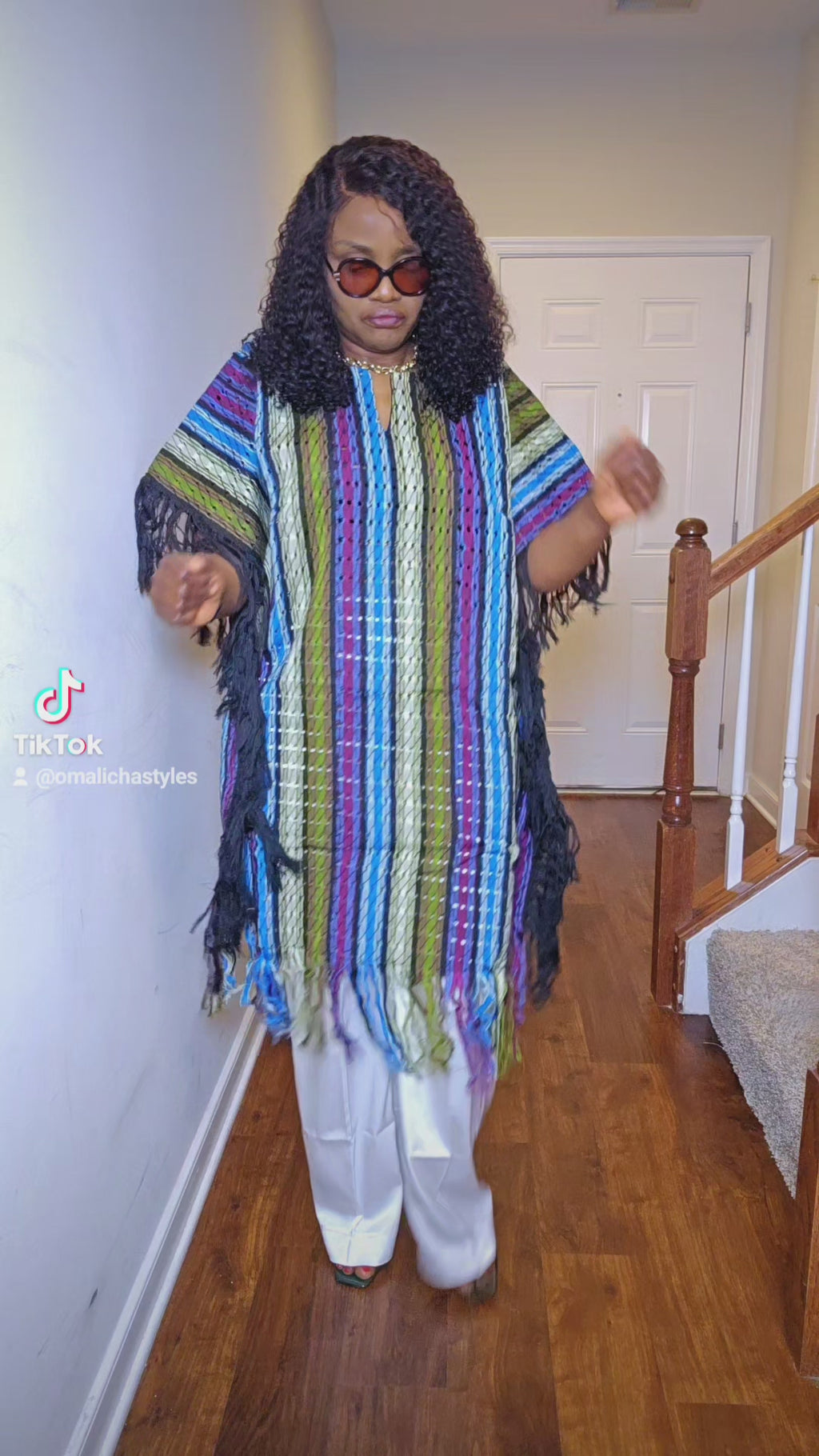 Ijawu Aso-Oke Fringe Tunic Set – Choice of Palazzo Pants