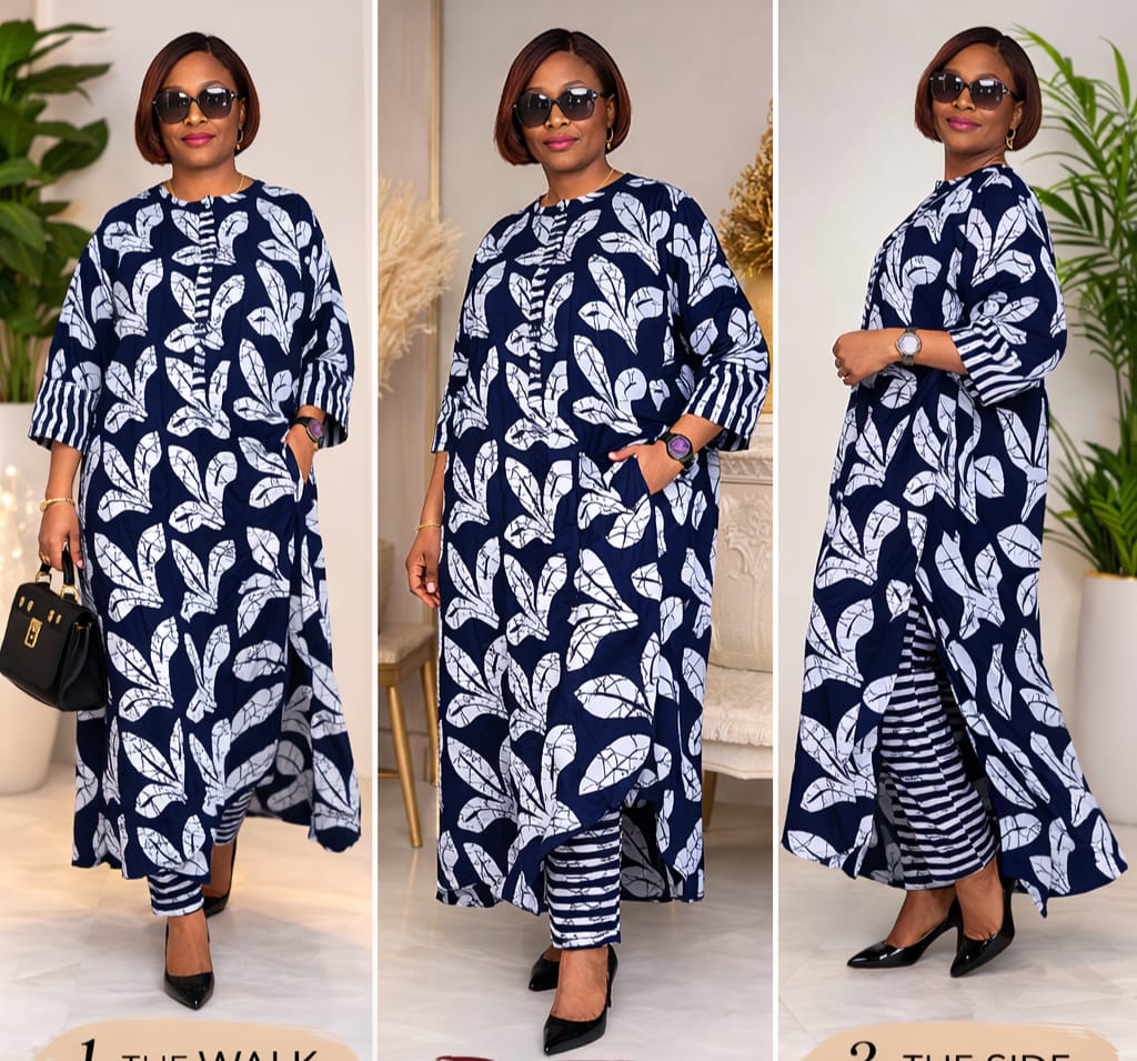 Ankara Kaftan and pants set