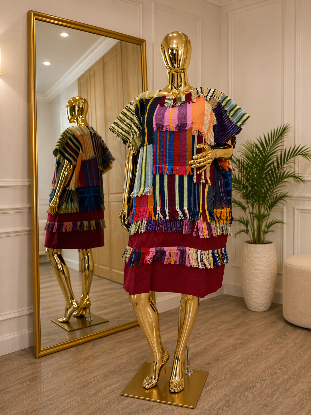 Patchwork Aso-Oke Mini Bubu – Handwoven Mix.