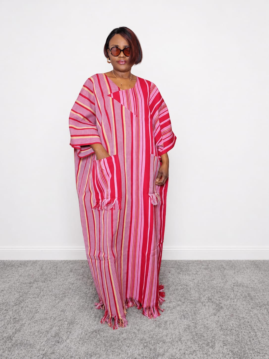 Royal Weave Embroidered Double-Weave Aso-Oke Boubou