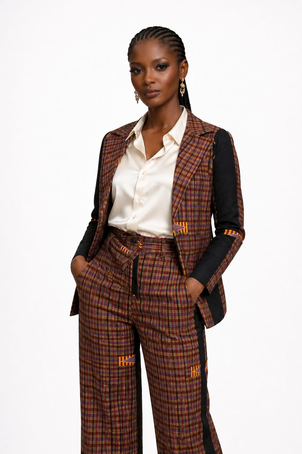 Tribal Print Jacket & Palazzo Set