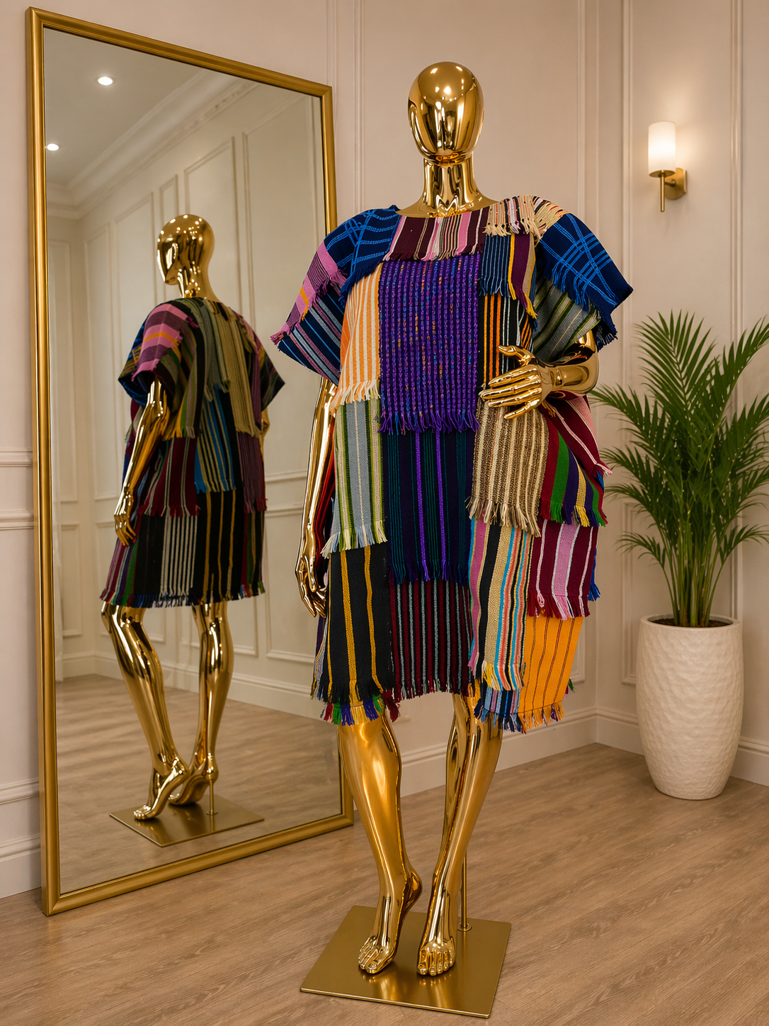 Patchwork Aso-Oke Mini Bubu – Handwoven Mix.