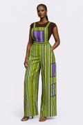 Aso-Oke Patch Overall (Dungaree Style)