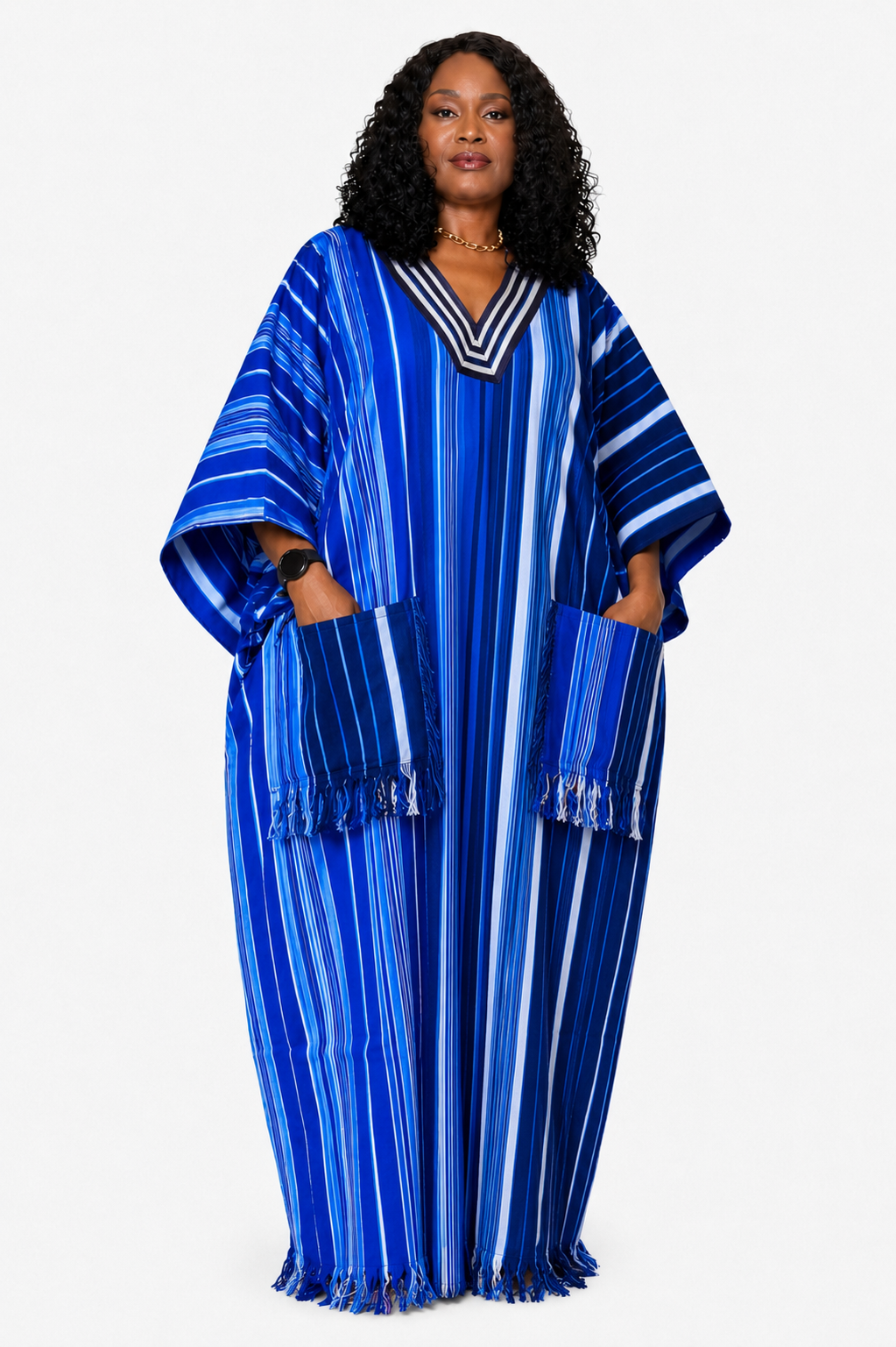 Royal Weave Embroidered Double-Weave Aso-Oke Boubou