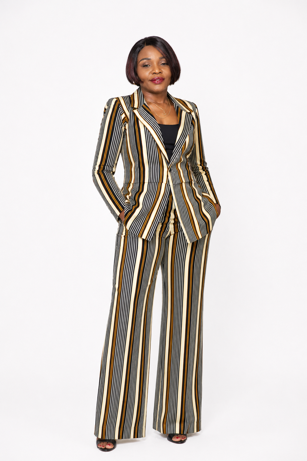Tribal Print Jacket & Palazzo Set