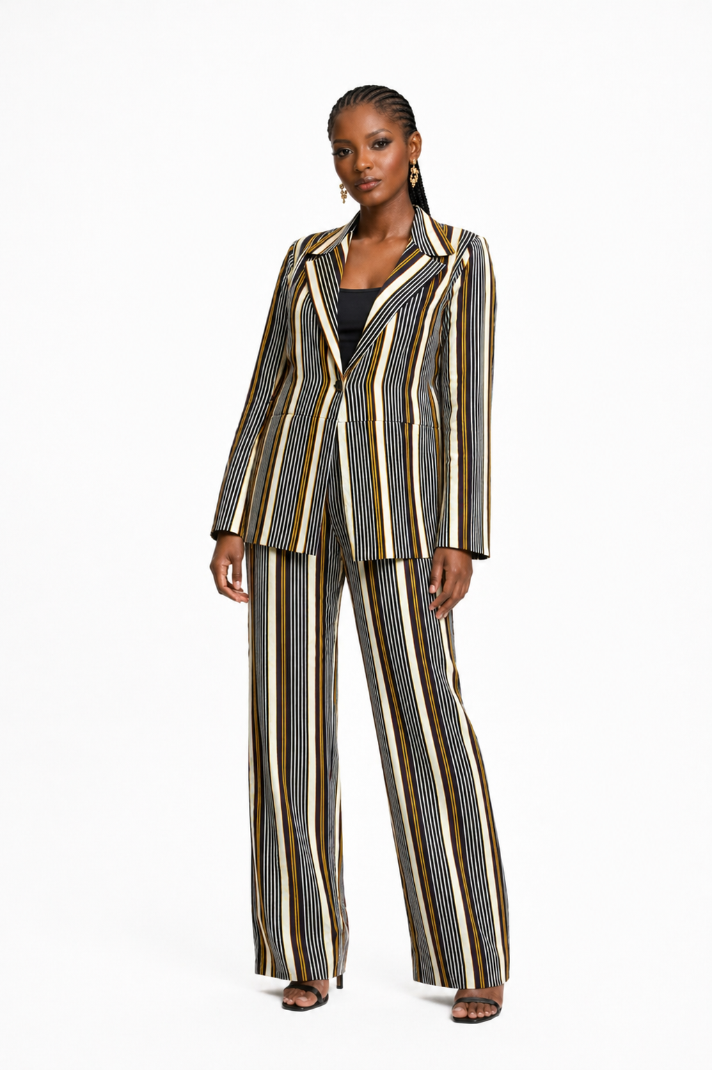 Tribal Print Jacket & Palazzo Set