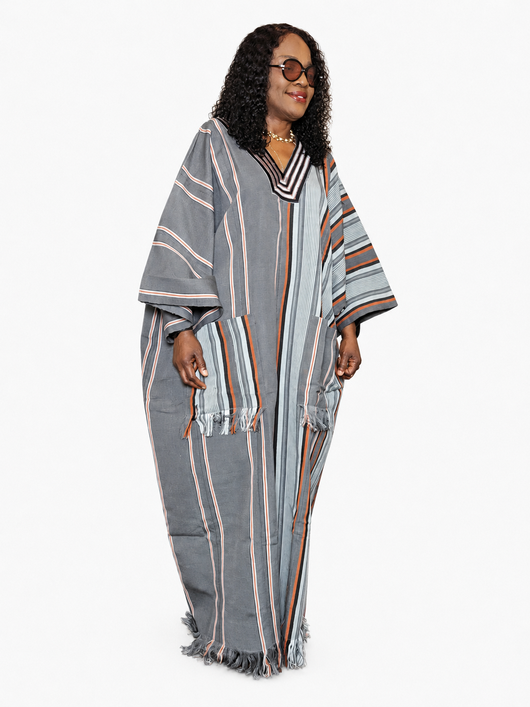 Royal Weave Embroidered Double-Weave Aso-Oke Boubou