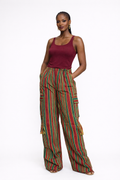 Aso-Oke Cargo Palazzo Pants